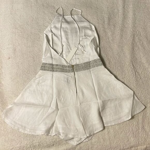 Line & Dot White Tweed Romper NWT - Picture 3 of 11
